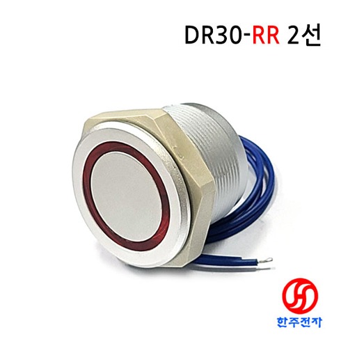 28파이 비조광 완전방수스위치 DR30-RR 2선 HJ-01174